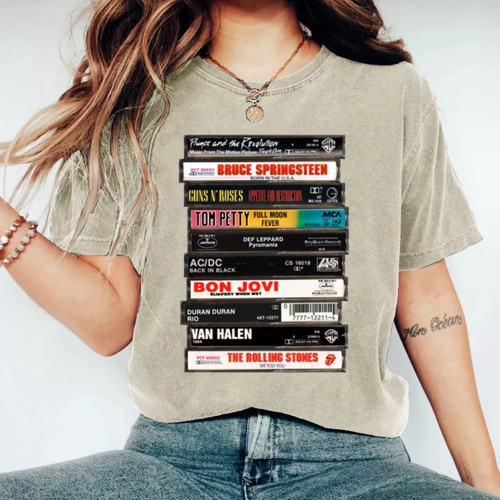 90's Rock Cassette Tape T-Shirt