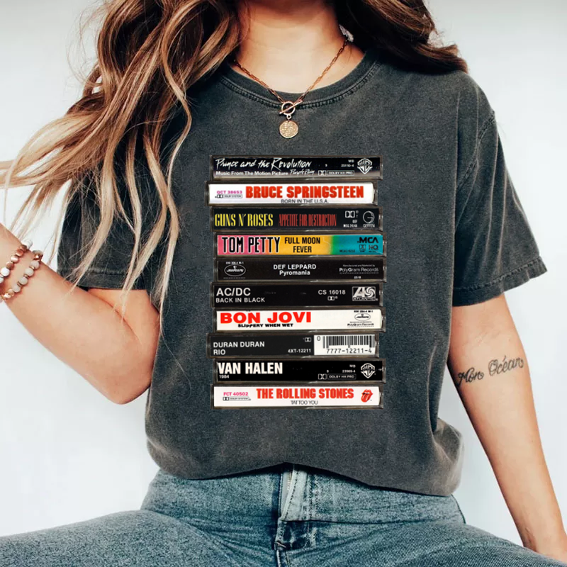 90's Rock Cassette Tape T-Shirt