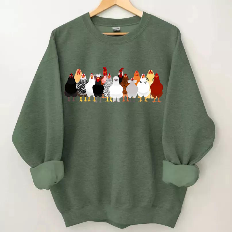 Funny Chickens Sweatshirt