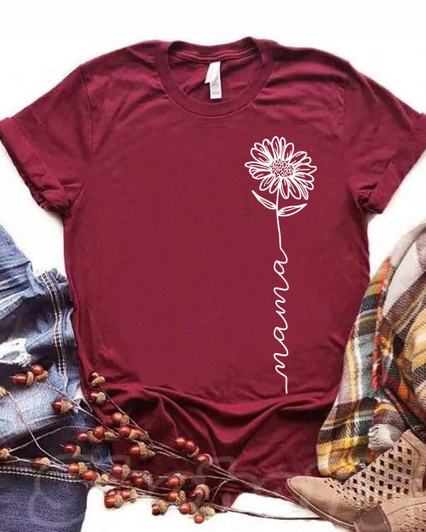Mama flower T-shirt