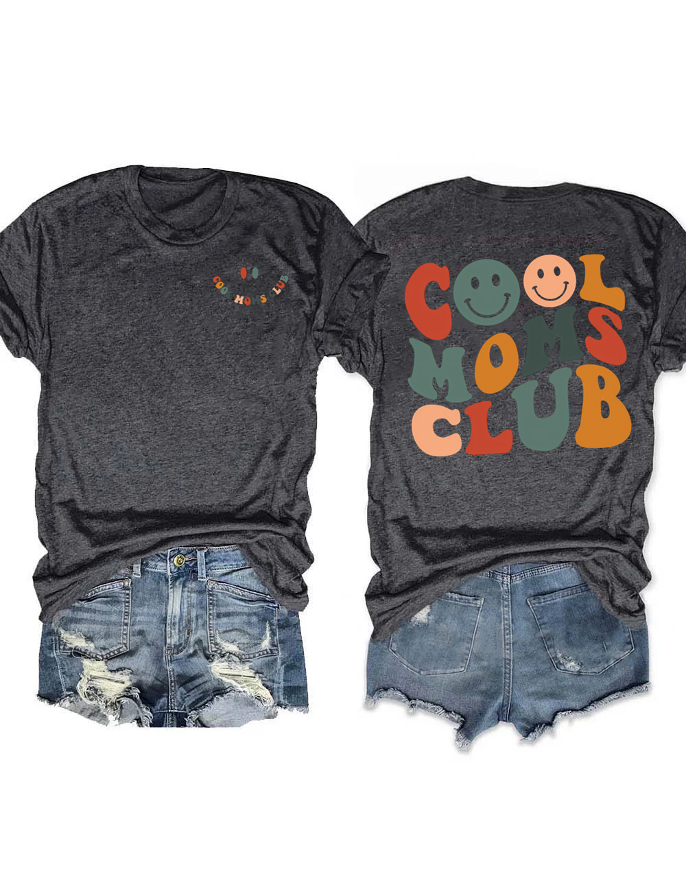 Cool Moms Club Smile Face T-shirt
