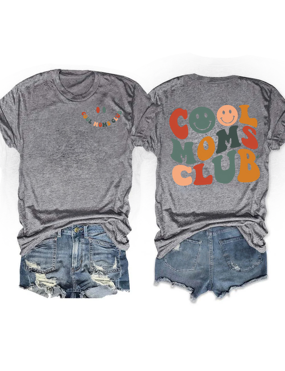 Cool Moms Club Smile Face T-shirt