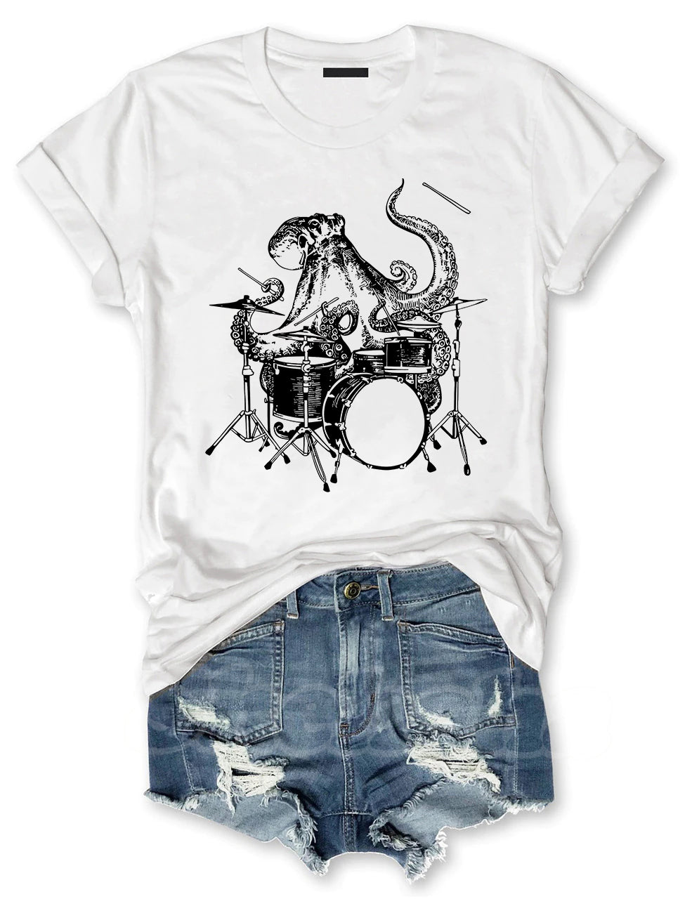 Octopus Playing Drums T-shirt