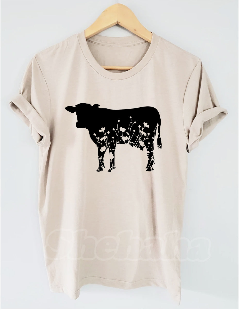 Floral Cow T-shirt