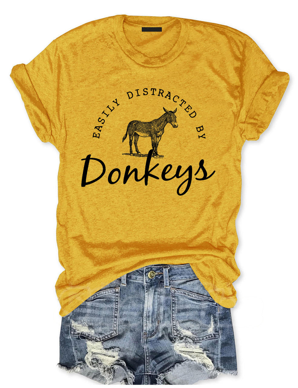 Easily Distracted By Donkeys T-shirt