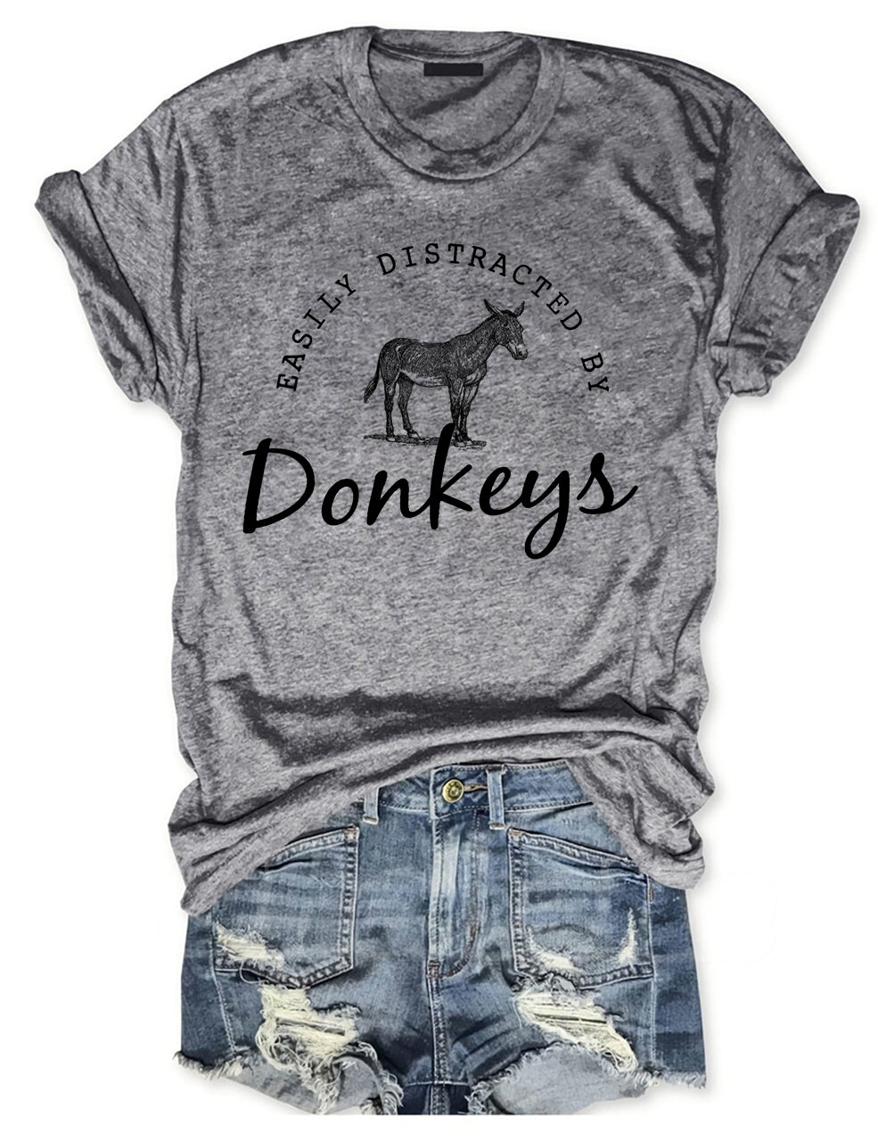 Easily Distracted By Donkeys T-shirt