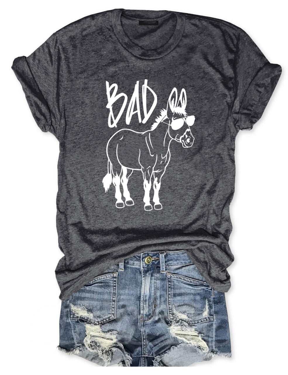 Bad Ass Funny Donkey T-shirt
