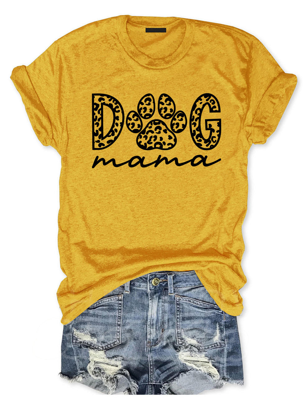 Dog Mama Leopard T-shirt