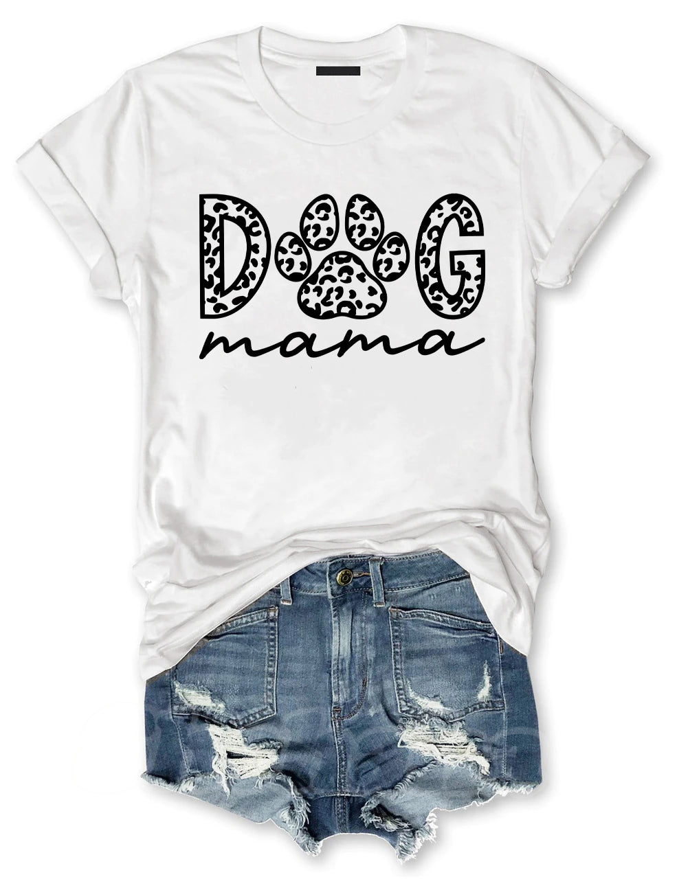 Dog Mama Leopard T-shirt