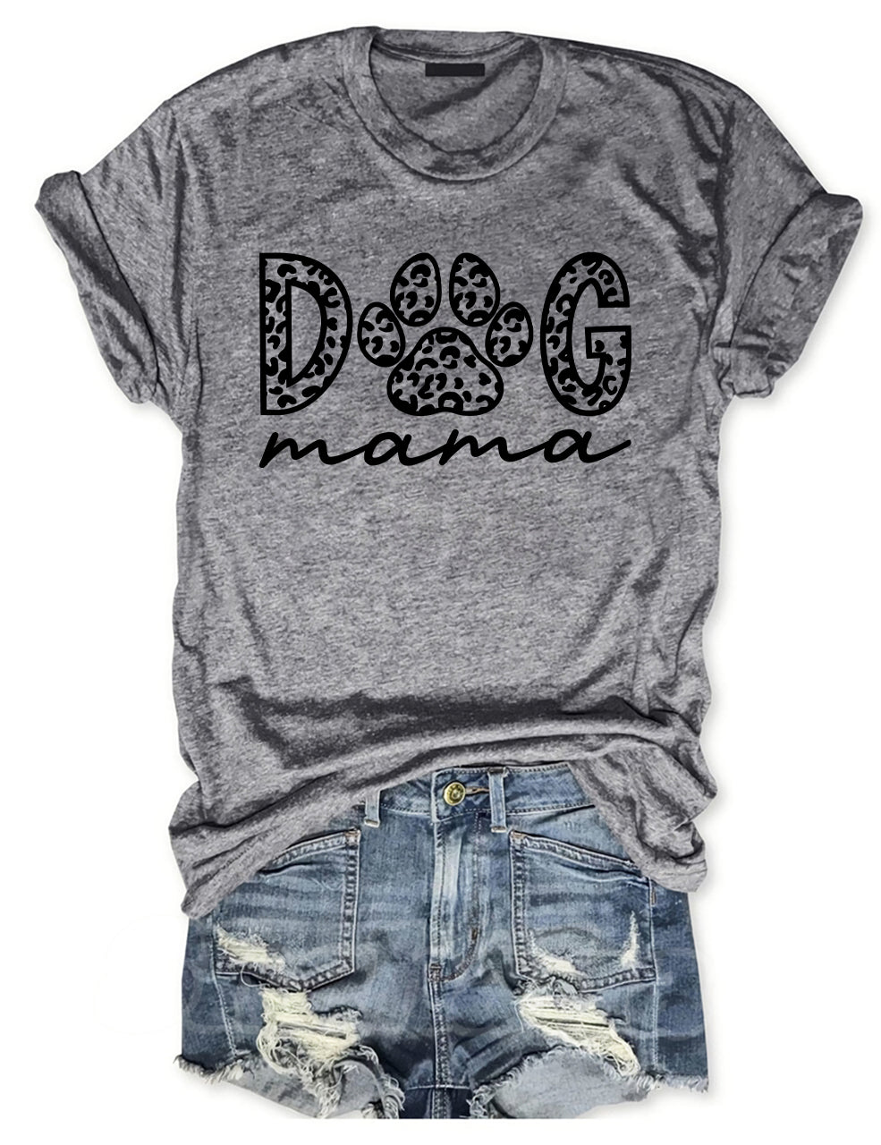 Dog Mama Leopard T-shirt