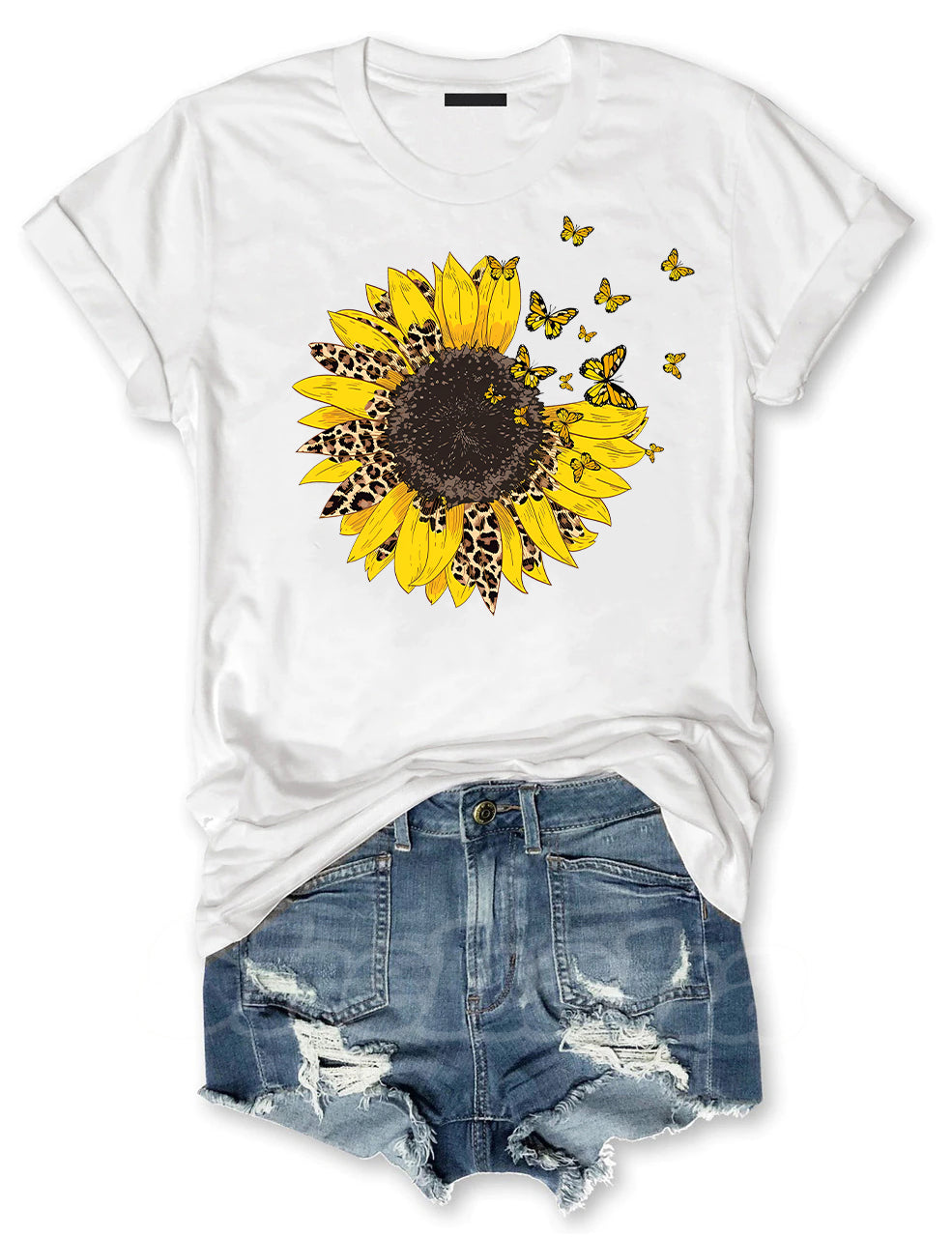 Leopard Sunflower T-shirt