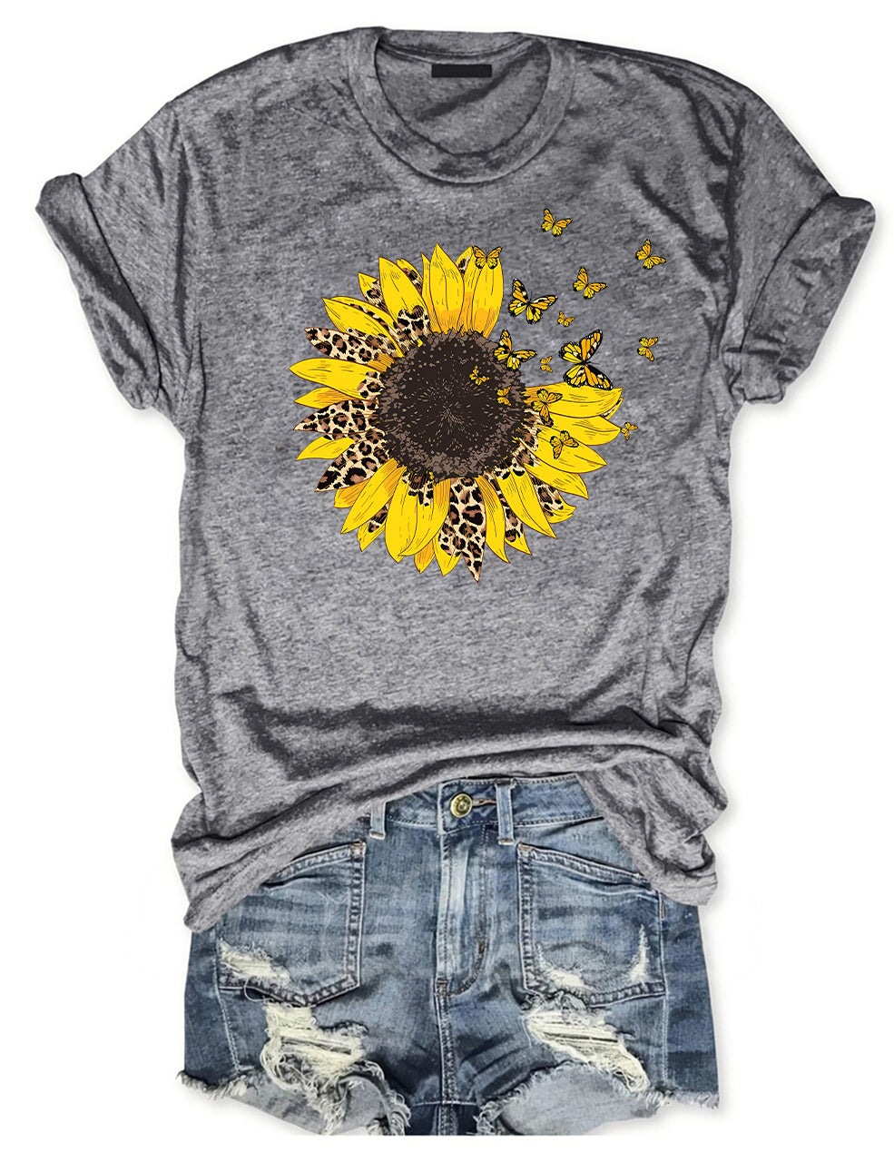 Leopard Sunflower T-shirt