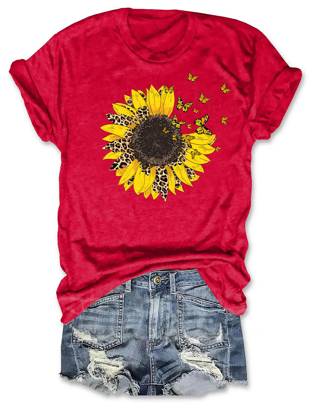 Leopard Sunflower T-shirt