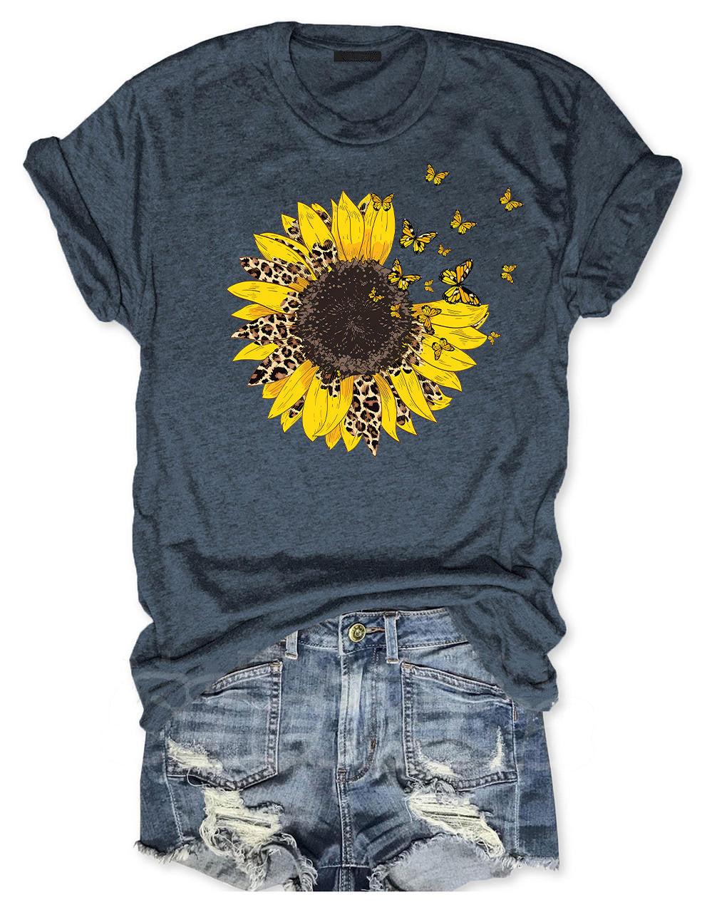 Leopard Sunflower T-shirt