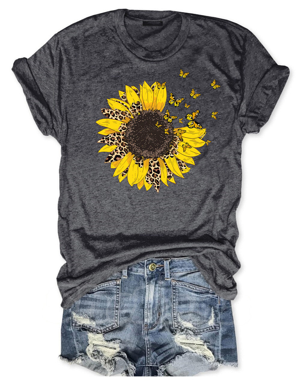Leopard Sunflower T-shirt