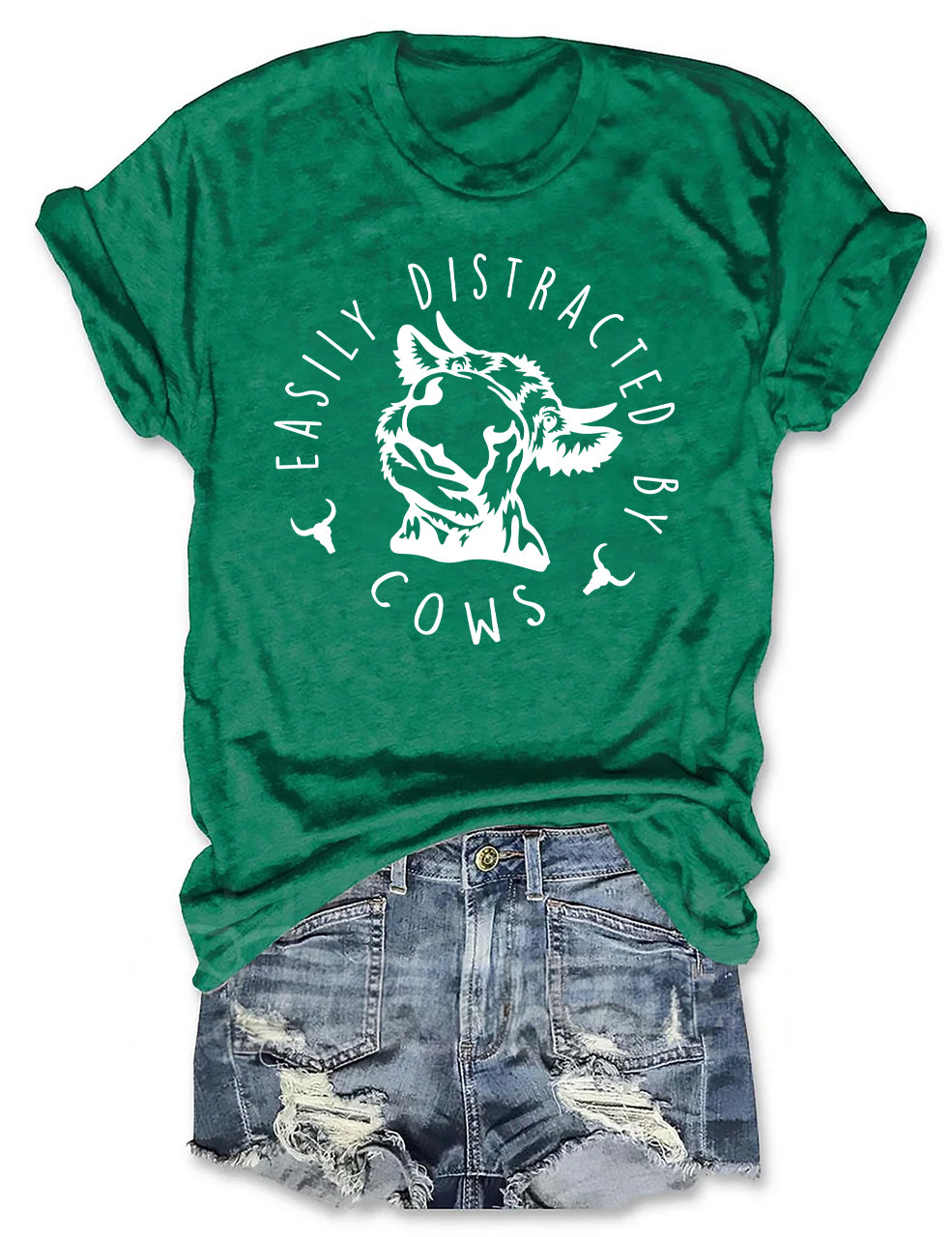 Easily Distracted By Cows T-shirt