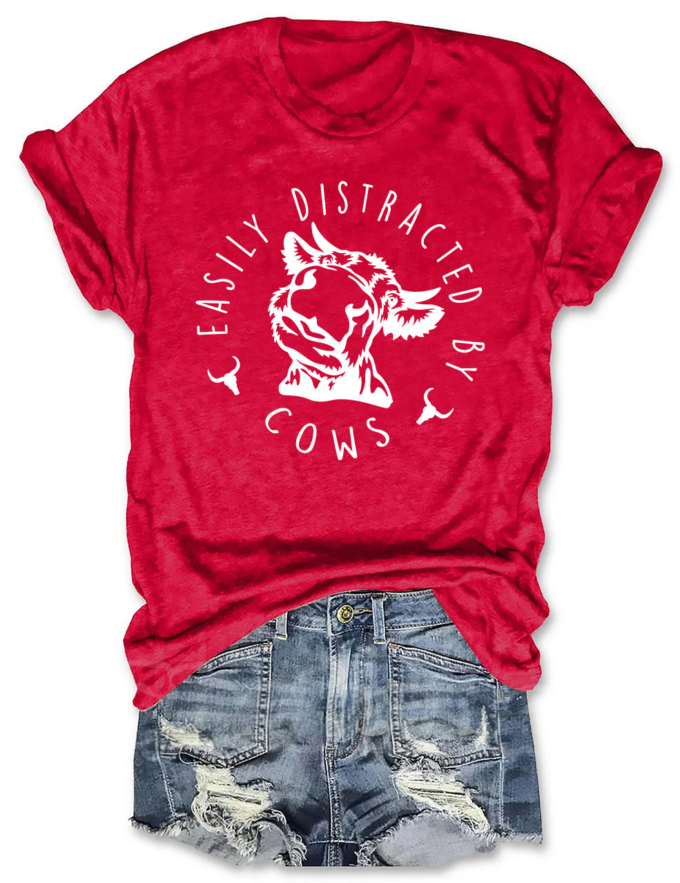 Easily Distracted By Cows T-shirt