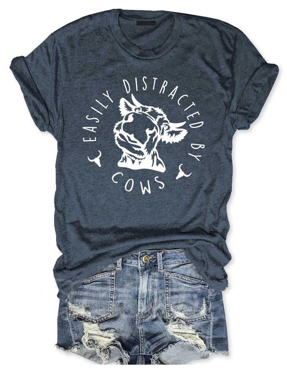 Easily Distracted By Cows T-shirt
