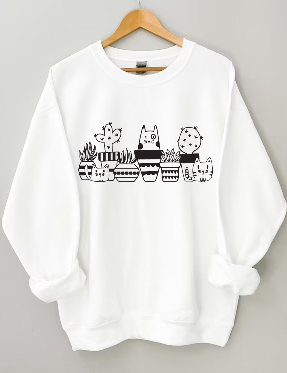 Cats with Plants Sweatshirt