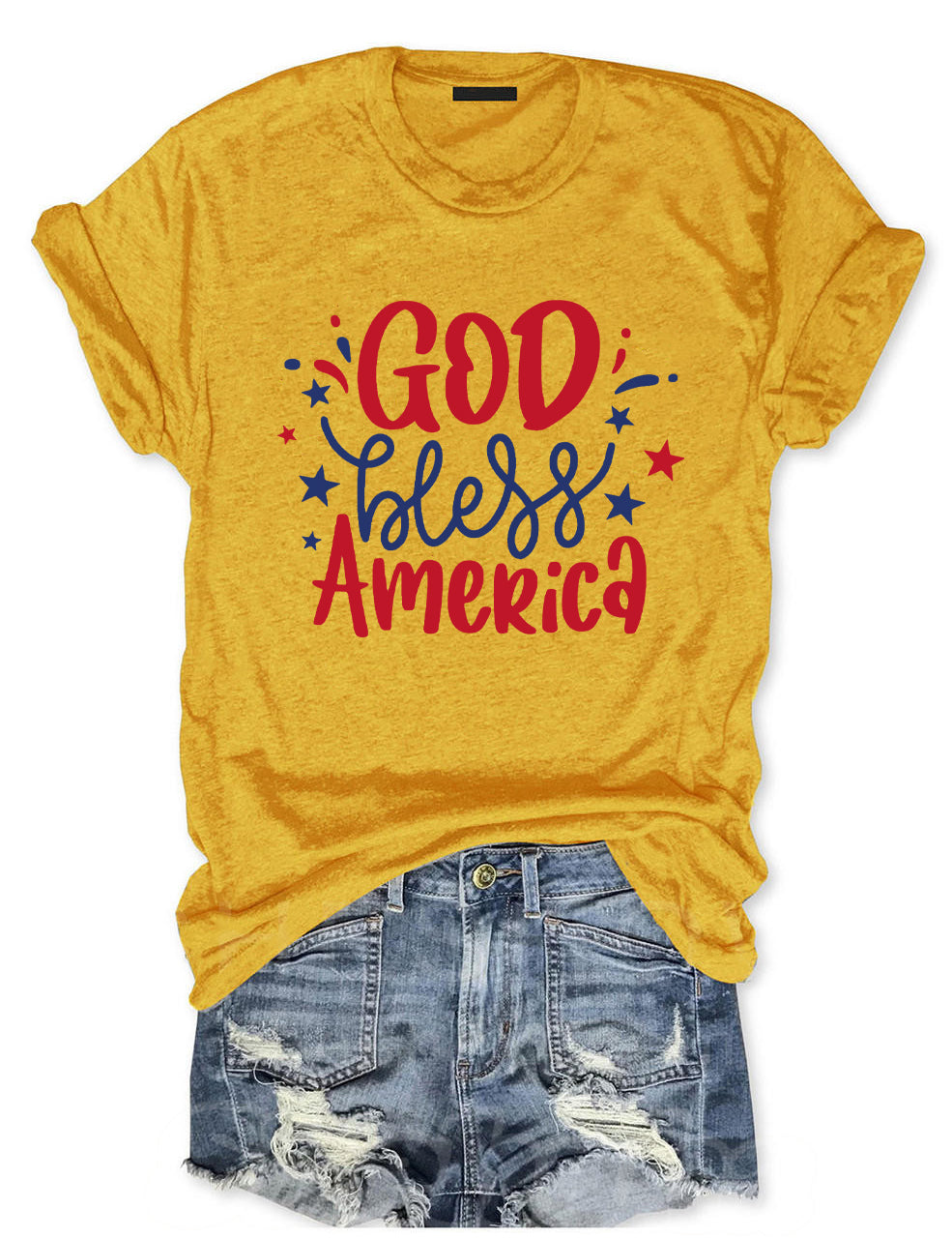 God Bless America T-shirt-Shehaha