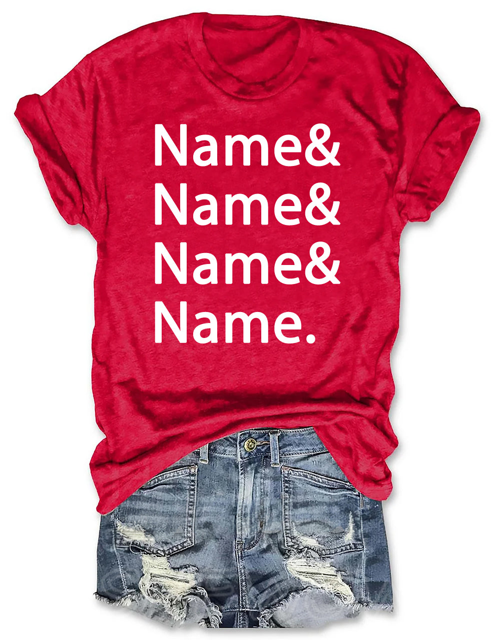 Custom Name List T-shirt