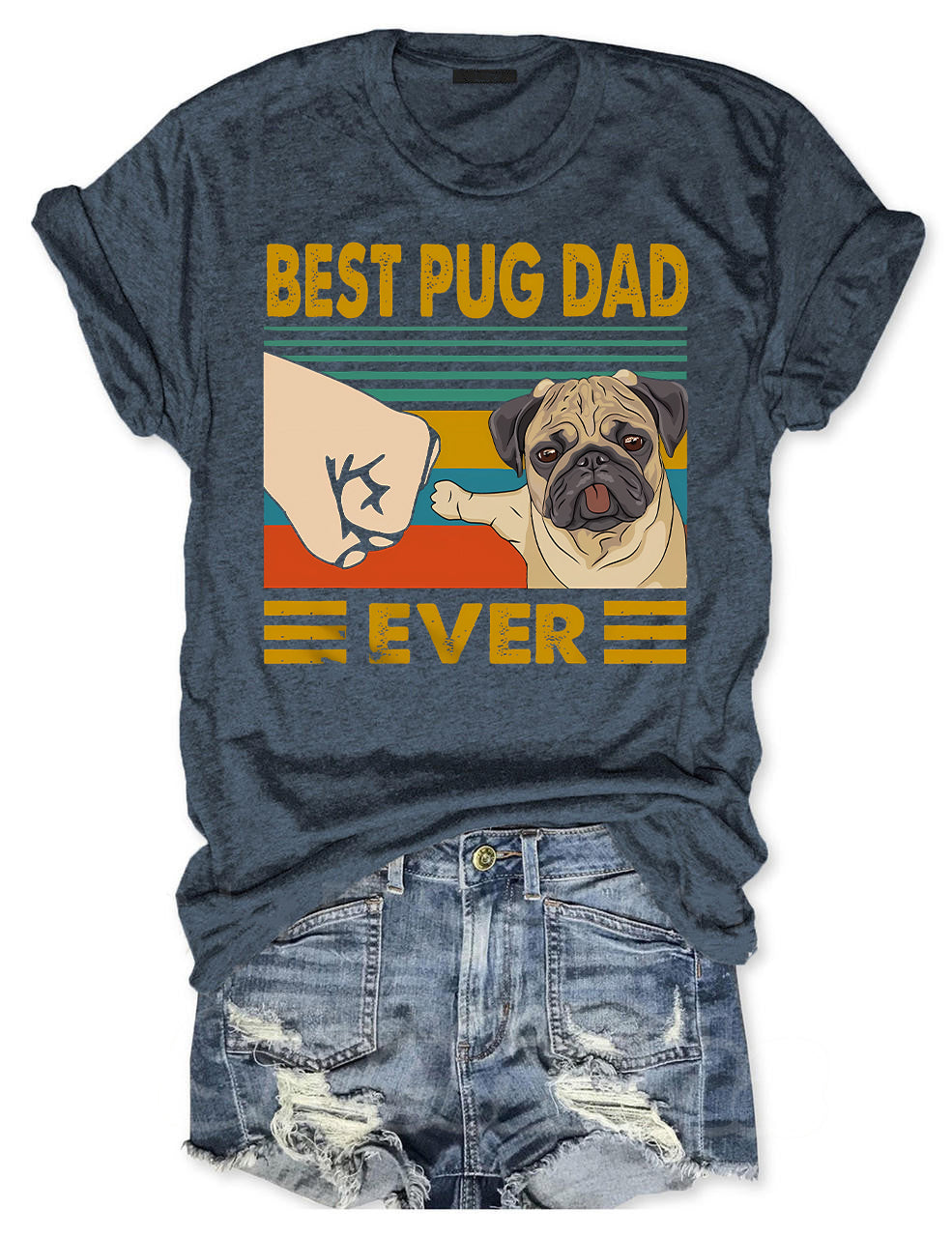 Best Pug Dad Ever T-shirt