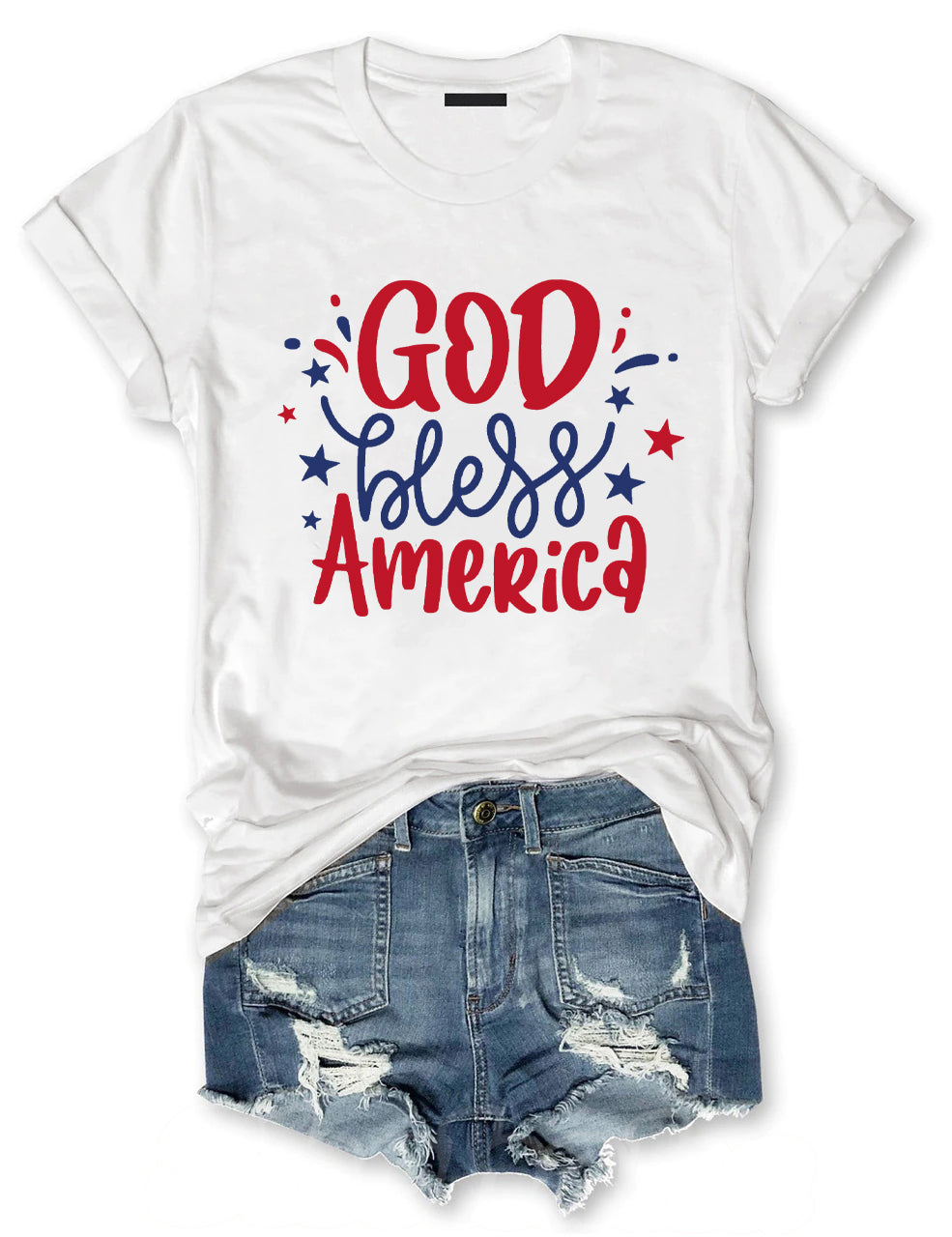 God Bless America T-shirt-Shehaha