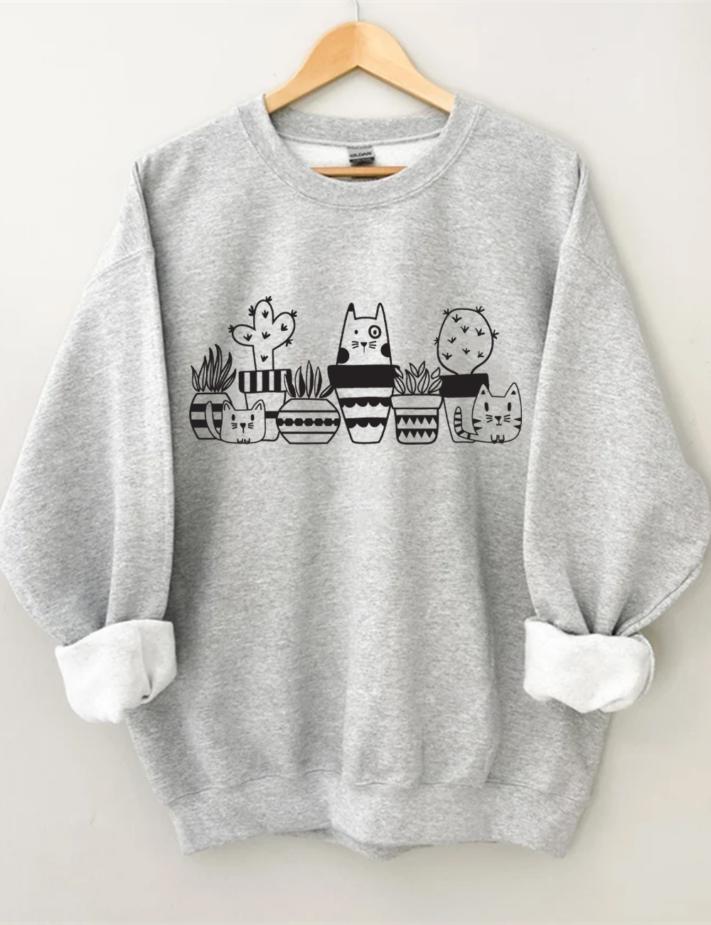 Cats with Plants Sweatshirt