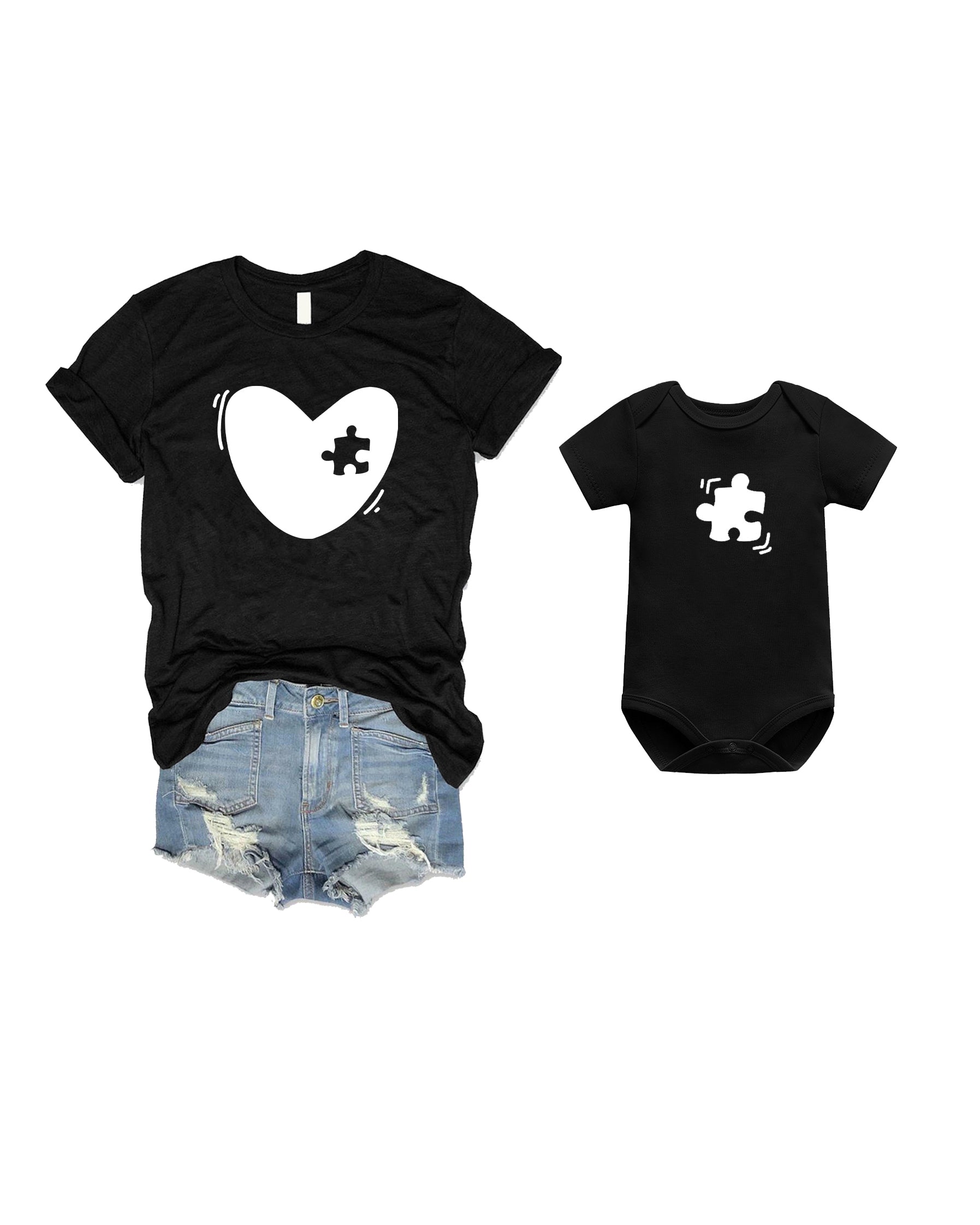 Mommy and Me Heart Matching T-shirt