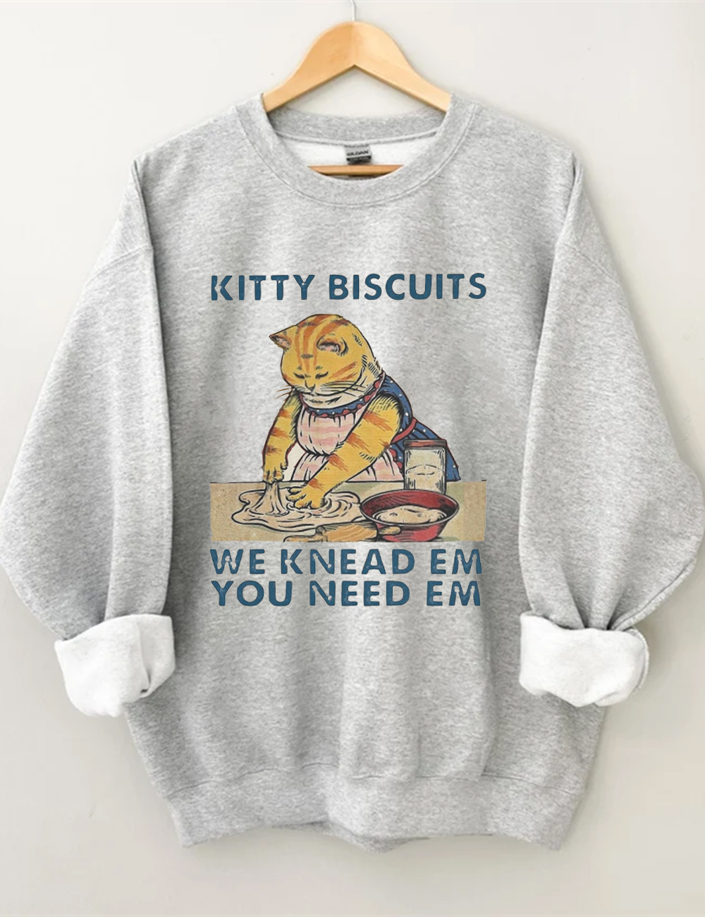 Funny Kitty BiscuitsSweatshirt