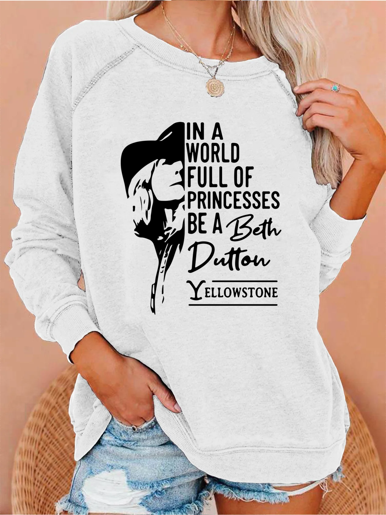 Be A Beth Dutton Deep Gray Sweatshirt
