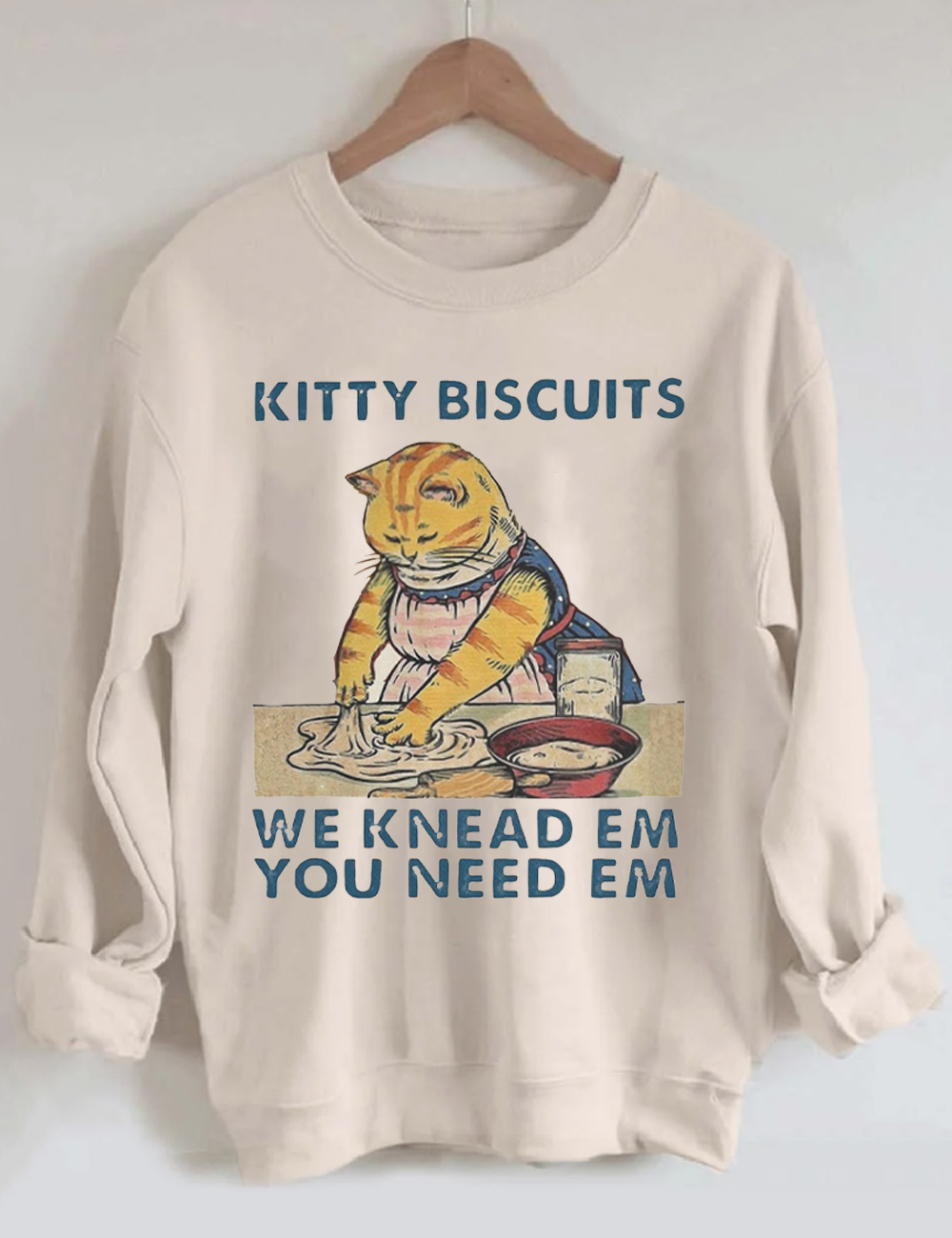 Funny Kitty BiscuitsSweatshirt