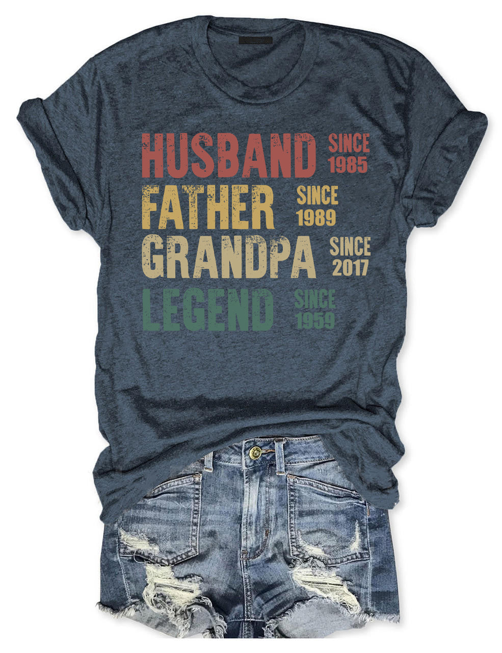 Custom Dad Grandpa T-shirt