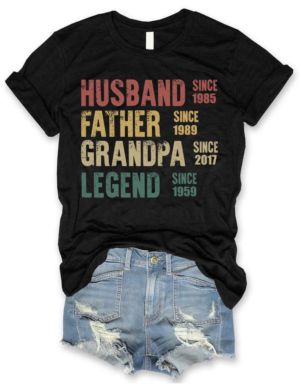 Custom Dad Grandpa T-shirt