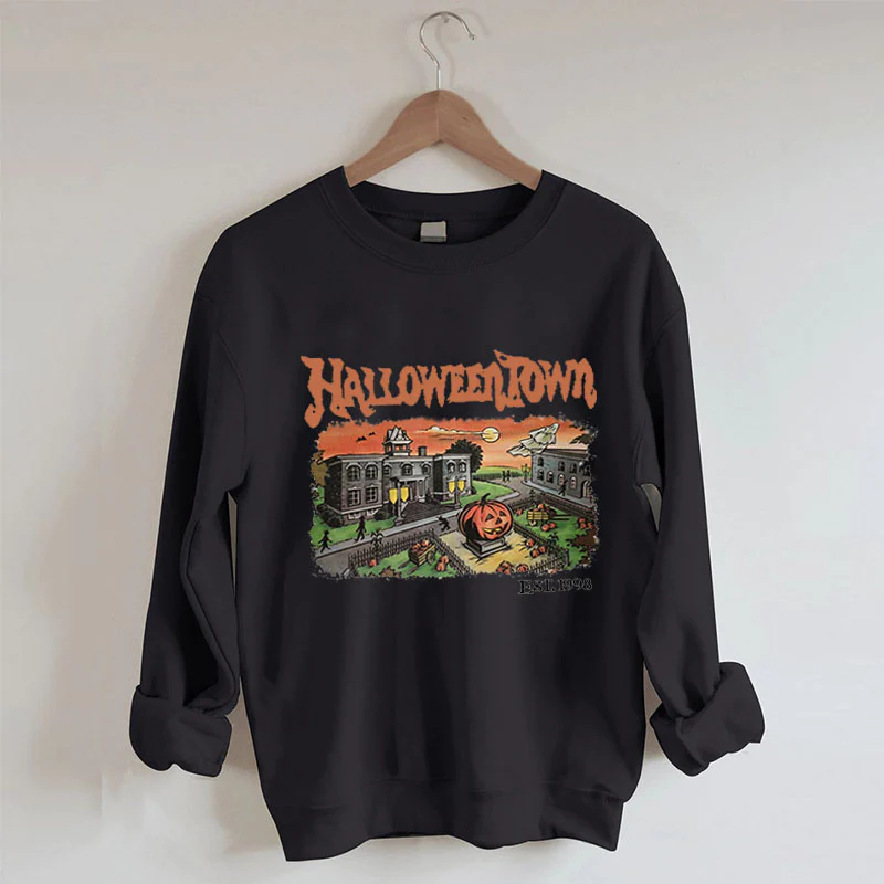 Women Halloween Town 1998 Sweatshirt