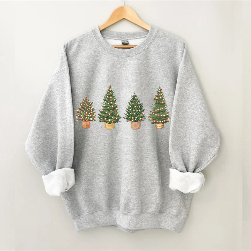 Christmas Trees Pot Sweatshirt