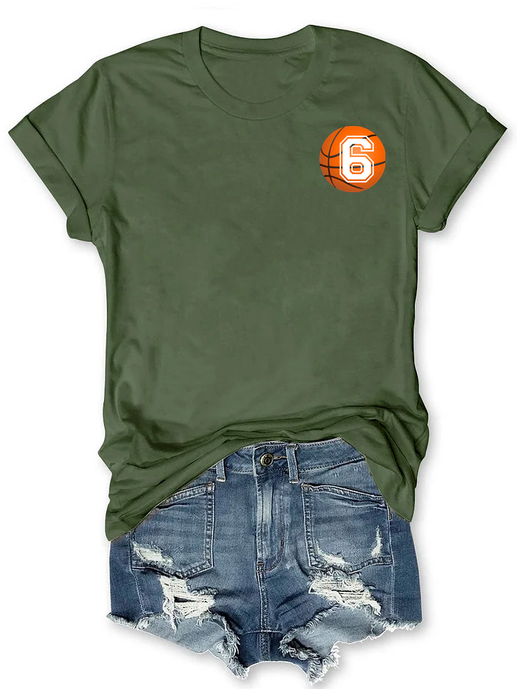 Custom Basketball Custom Number T-shirt