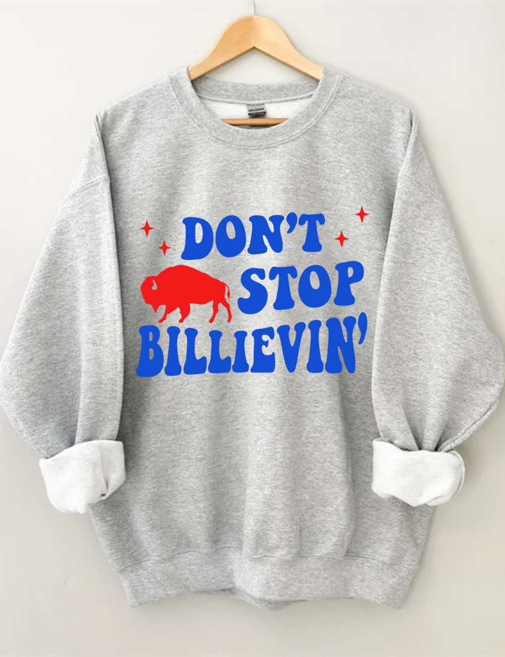 Bills Heart Football Sweatshirt