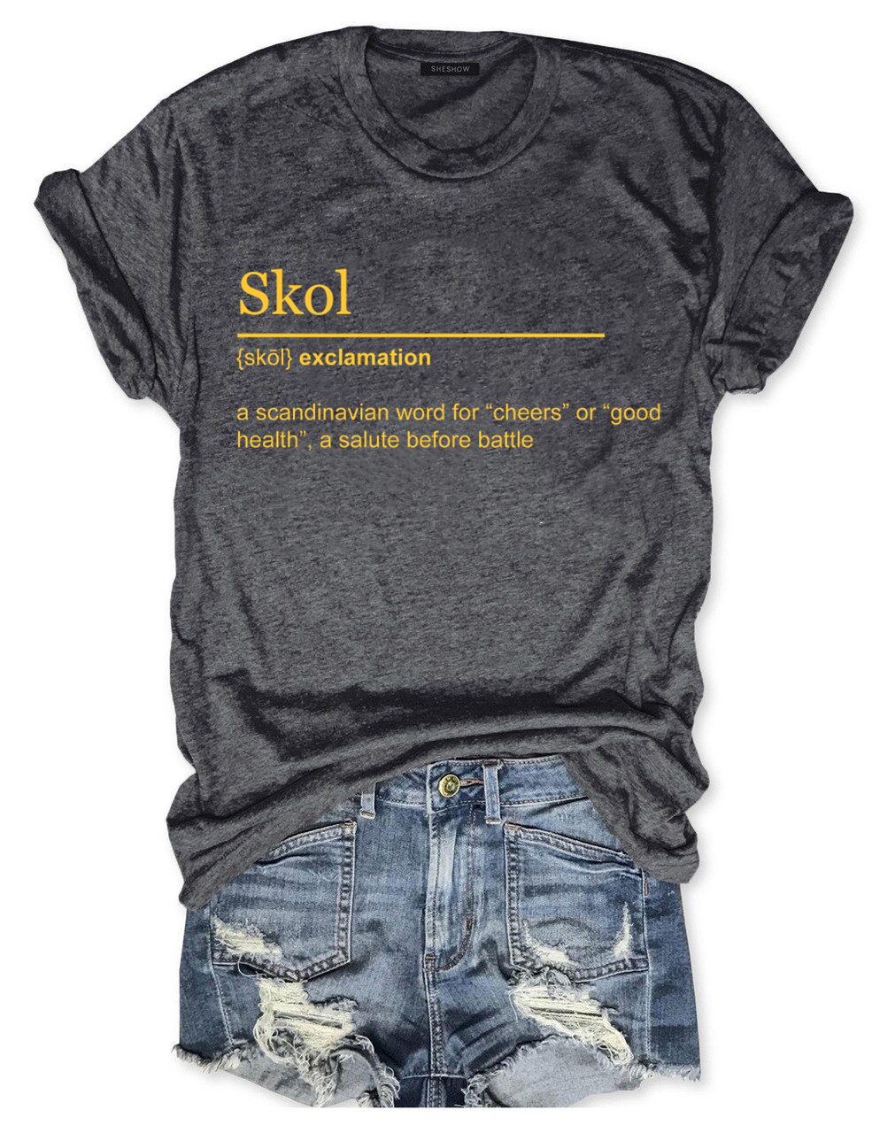 Minnesota Vikings Skol Football T-Shirt