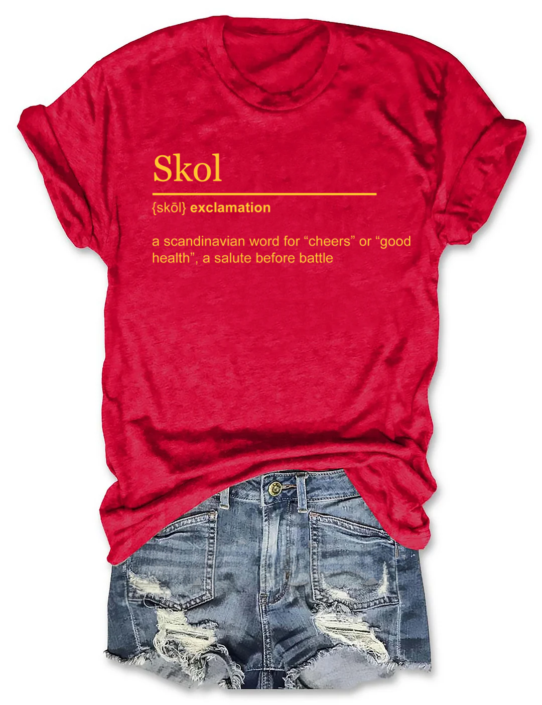 Minnesota Vikings Skol Football T-Shirt