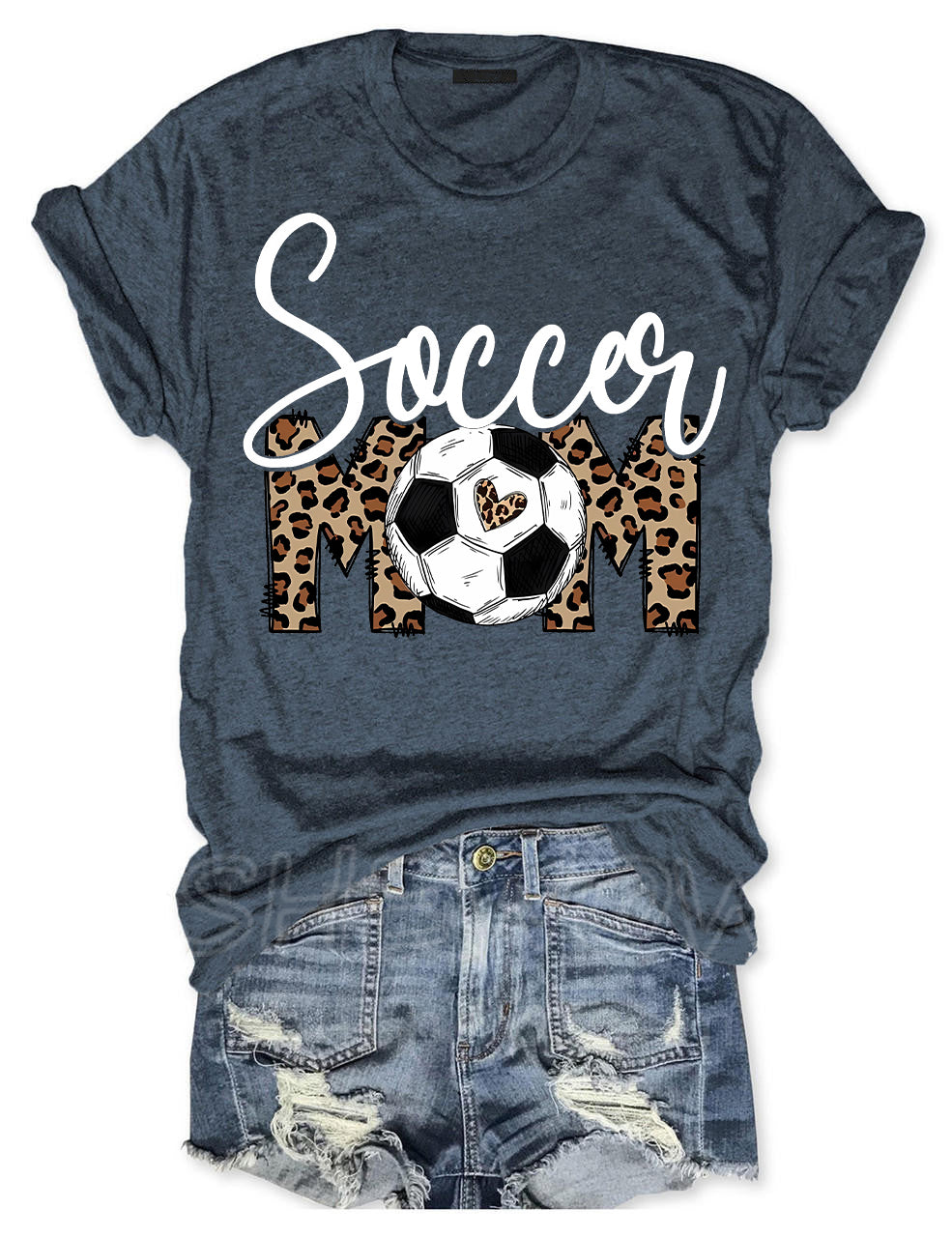 Leopard Soccer Mom T-shirt