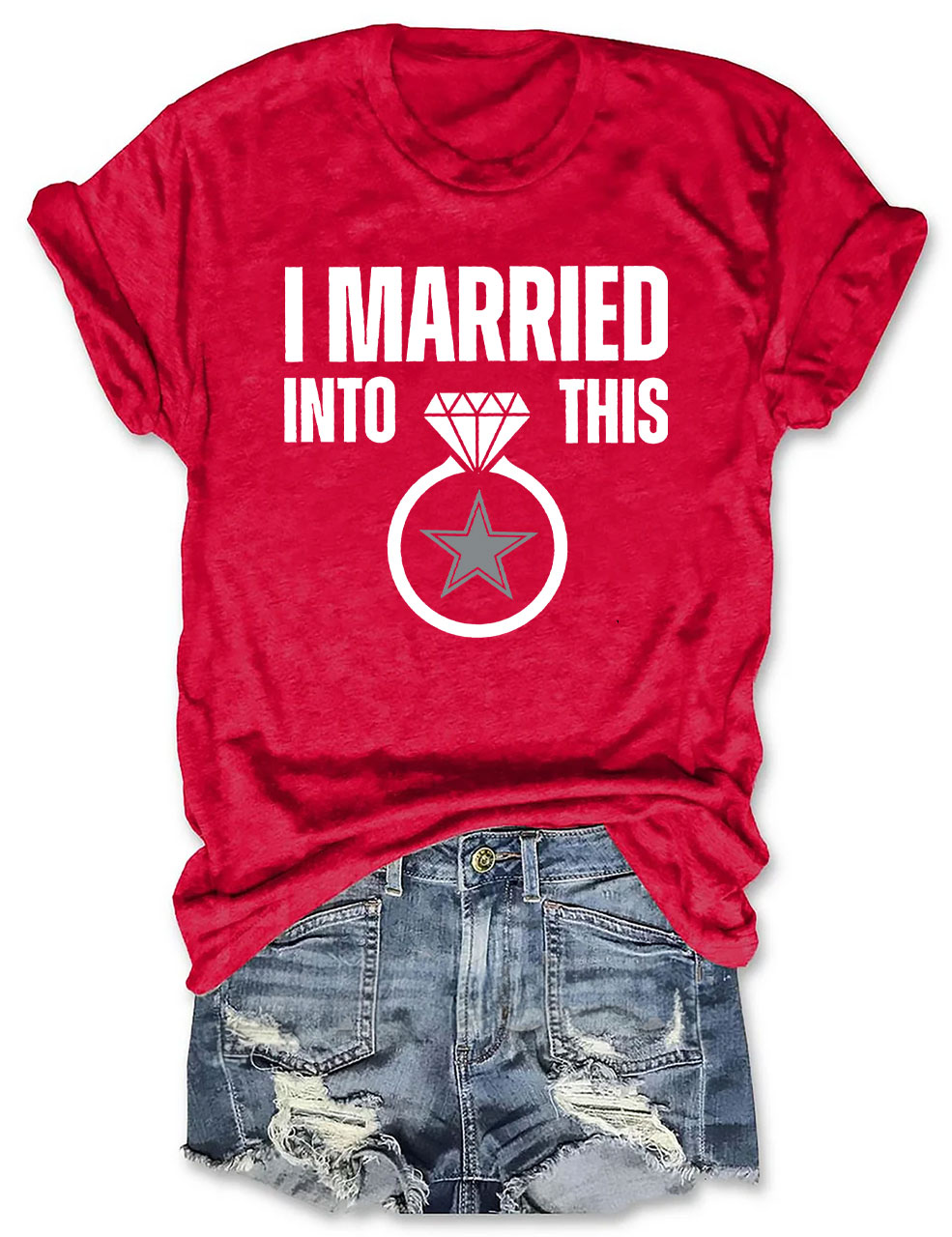 I Married Into This Cowboys Football T-Shirt