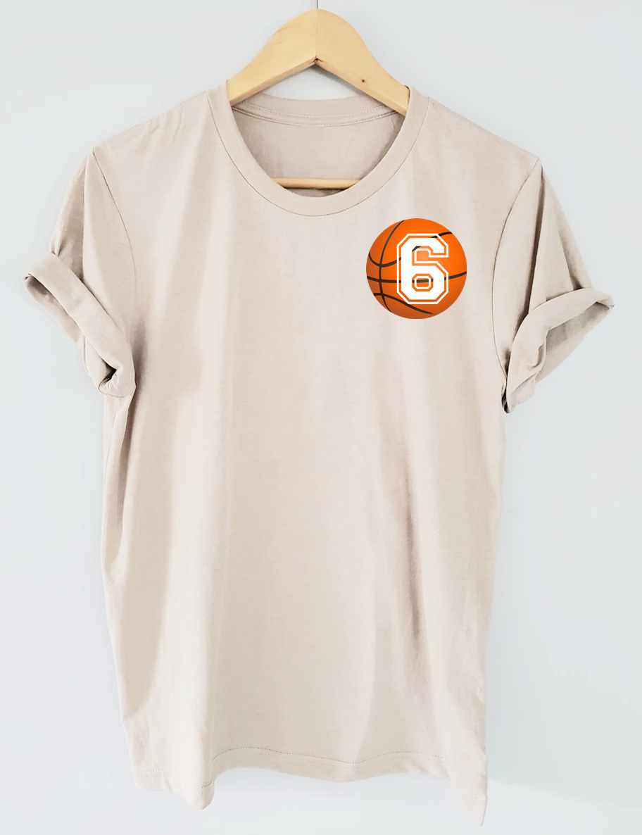 Custom Basketball Custom Number T-shirt