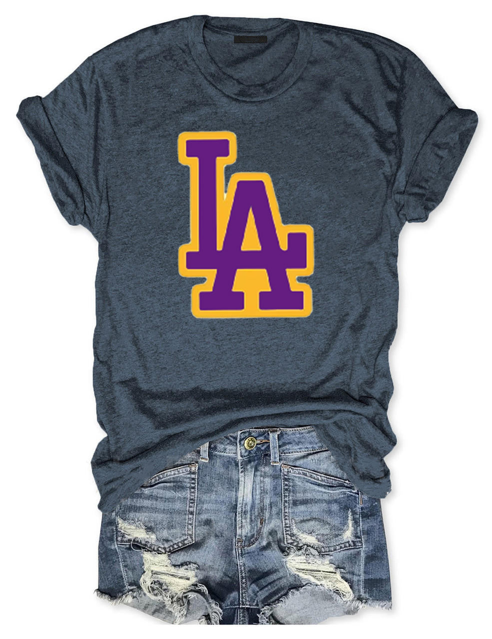 Lakers Basketball Custom Number T-shirt