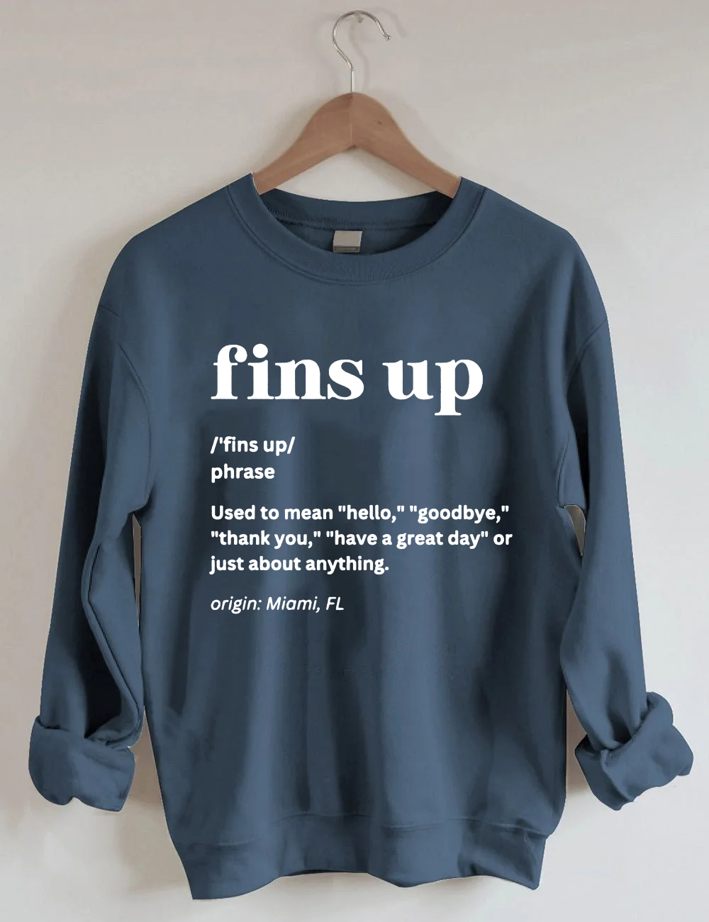 Dolphins Heart Football Sweatshirt