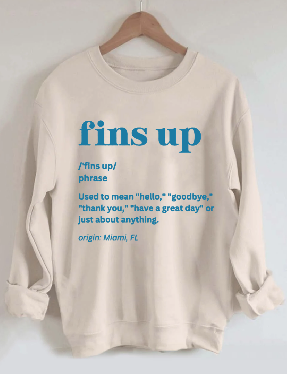 Dolphins Heart Football Sweatshirt