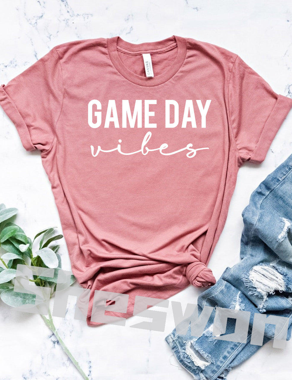 Game Day Vibes Baseball Personalized Number T-shirt