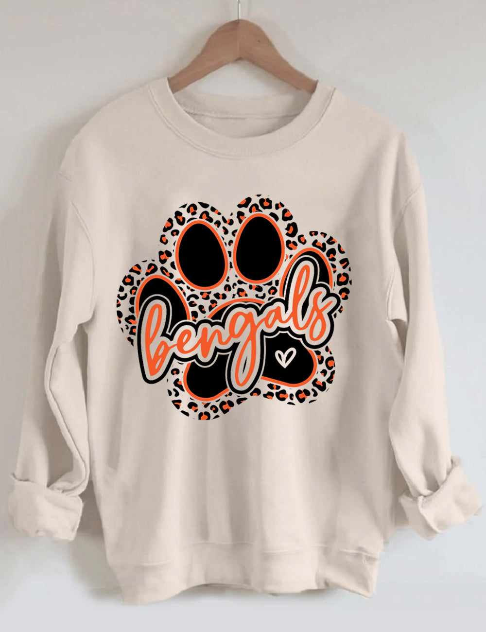 [Pre Sale] Cincinnati Bengals Paw Who Dey Football Sweatshirt