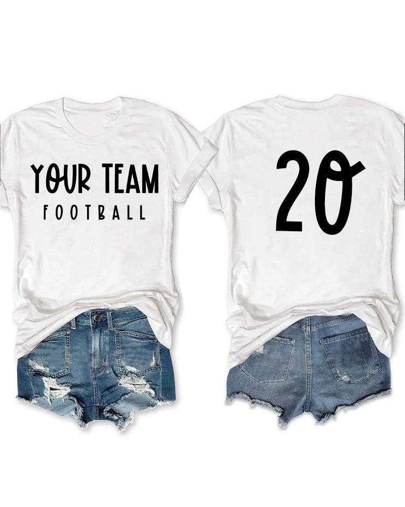 Customized Team Name Or Personal Name ，Sport Name ，Number T-shirt