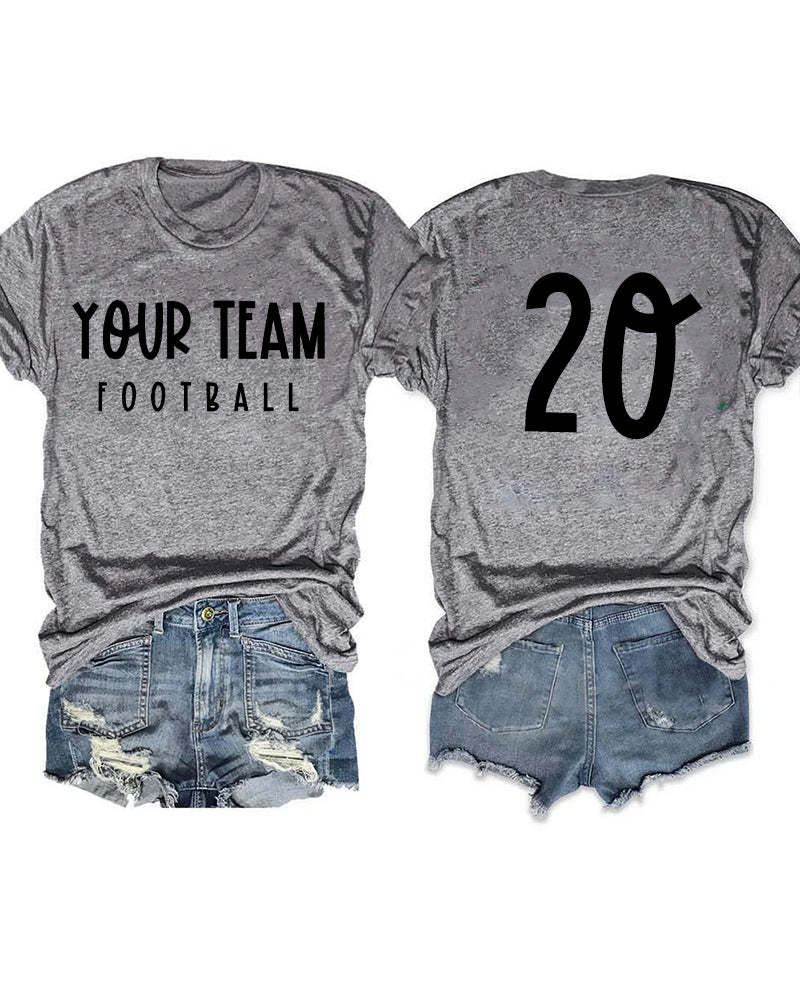 Customized Team Name Or Personal Name ，Sport Name ，Number T-shirt